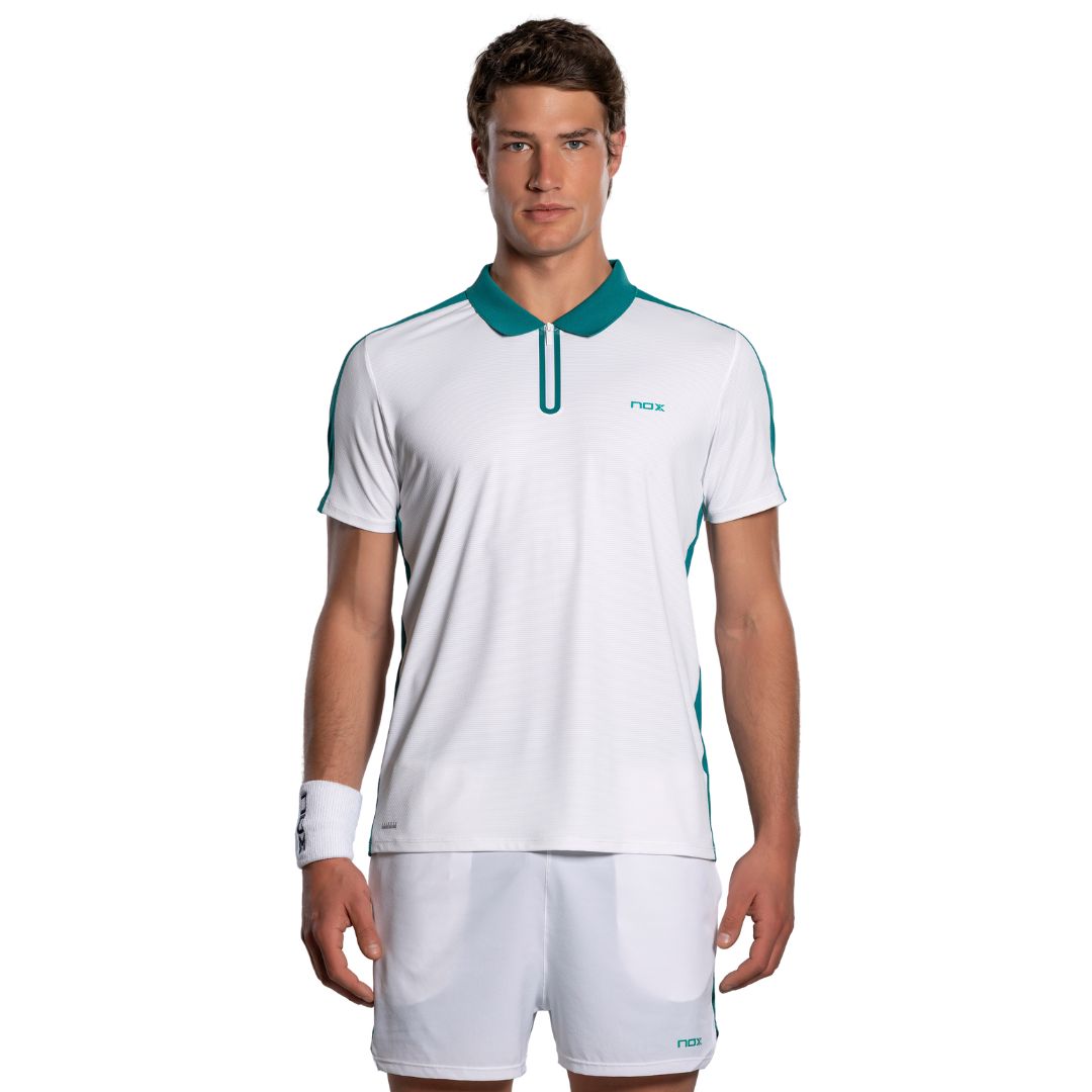 Nox Pro Polo Shirt White/Ivy Green